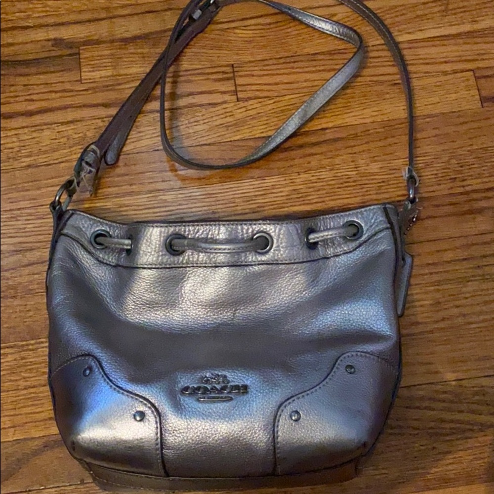 Silver coach purse!